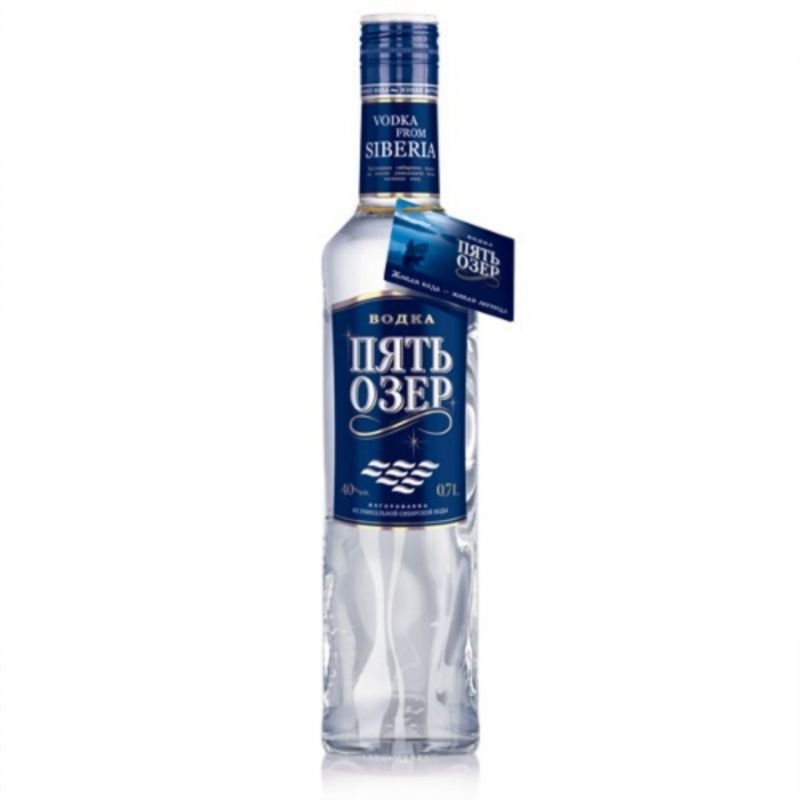 Водка ПЯТЬ ОЗЕР 0.5L